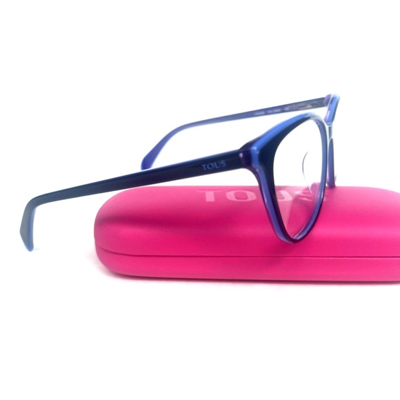 New TOUS Eyeglasses VTOA36 09MC 53 16 135 Acetate Frames Navy Blue Women Glasses - Picture 3 of 15